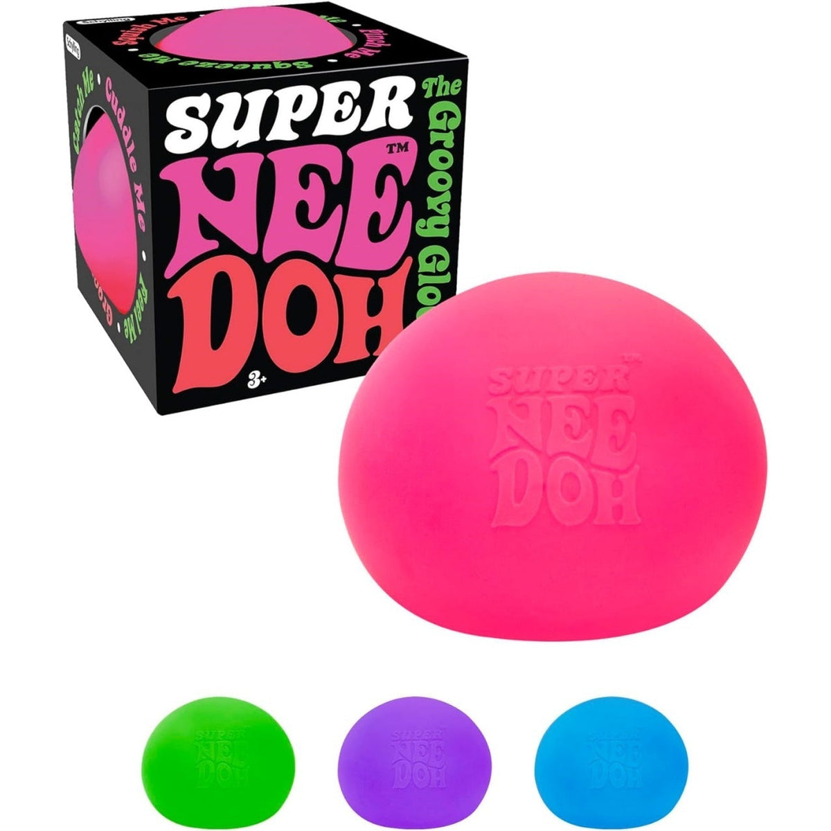 Super NeeDoh – Jumbo-Stressball – 4,5 Zoll – sortiert