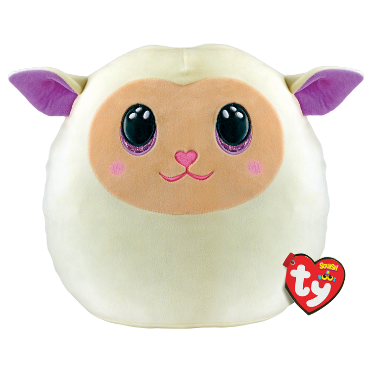 Flauschiges weißes Osterlamm groß