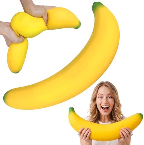 18-Zoll-Jumbo-Bananen-Squishy, langsam steigendes sensorisches Zappelspielzeug