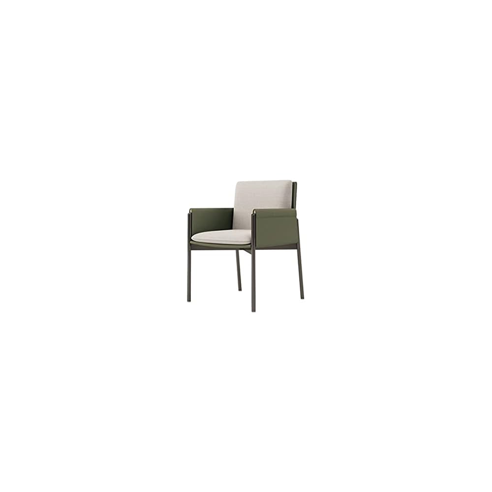 Adjustable Office Computer Chair with Armrest Leather Back Living Room Chairs Sofa Armchairs Dining Chair Home Furniture(Green)