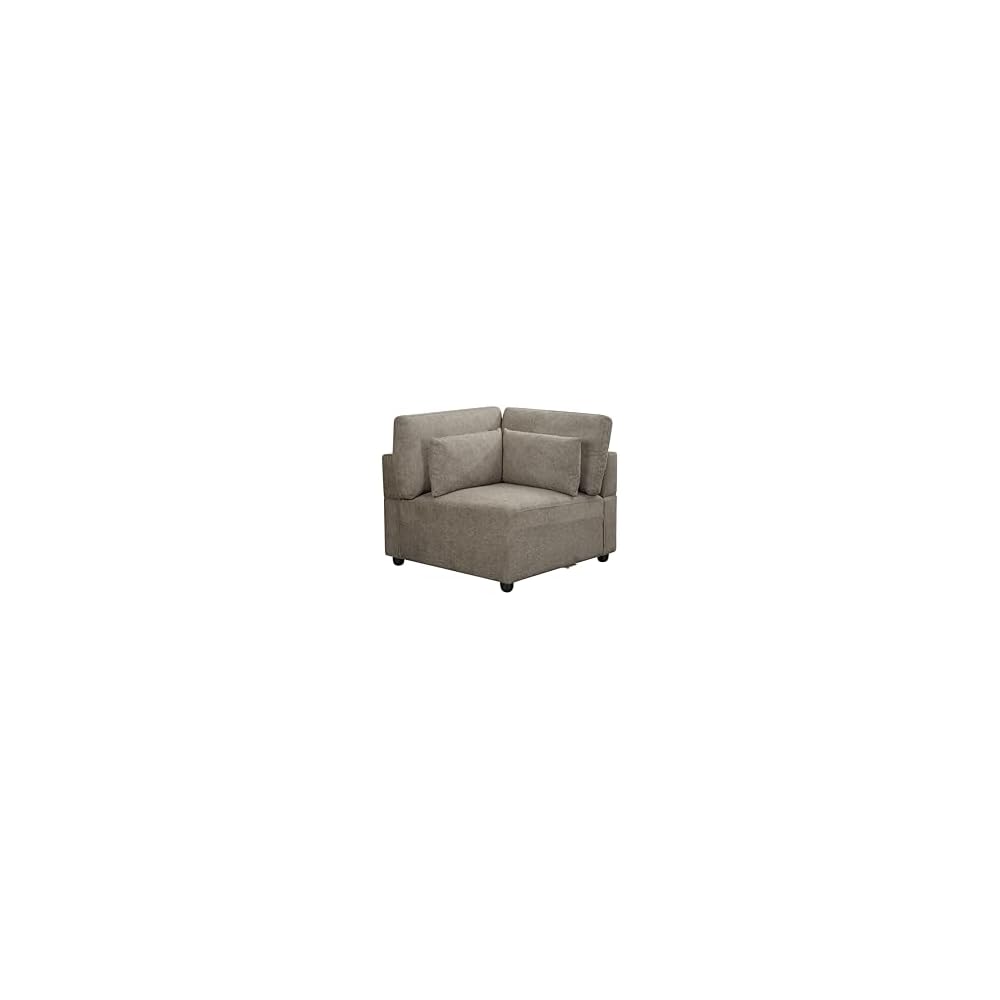 Rylie Modular - Wedge with 3 Pillows in Gray