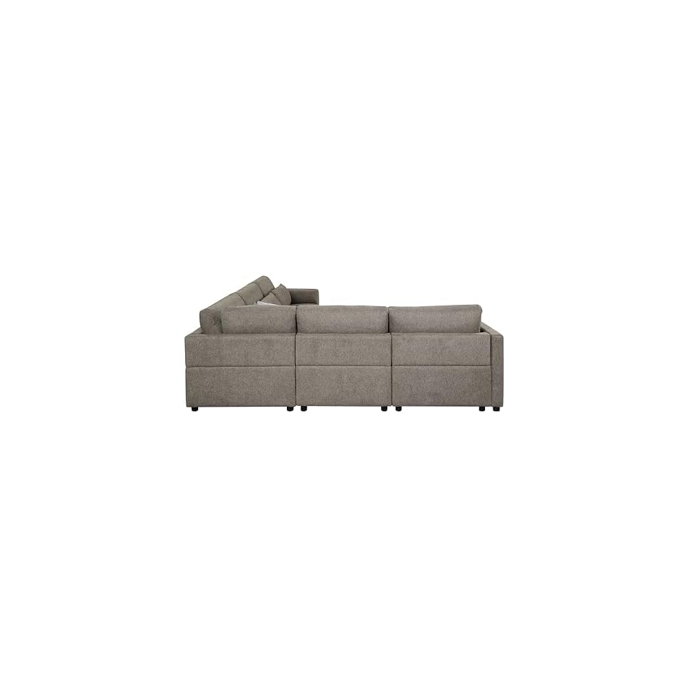 Rylie Modular - Wedge with 3 Pillows in Gray