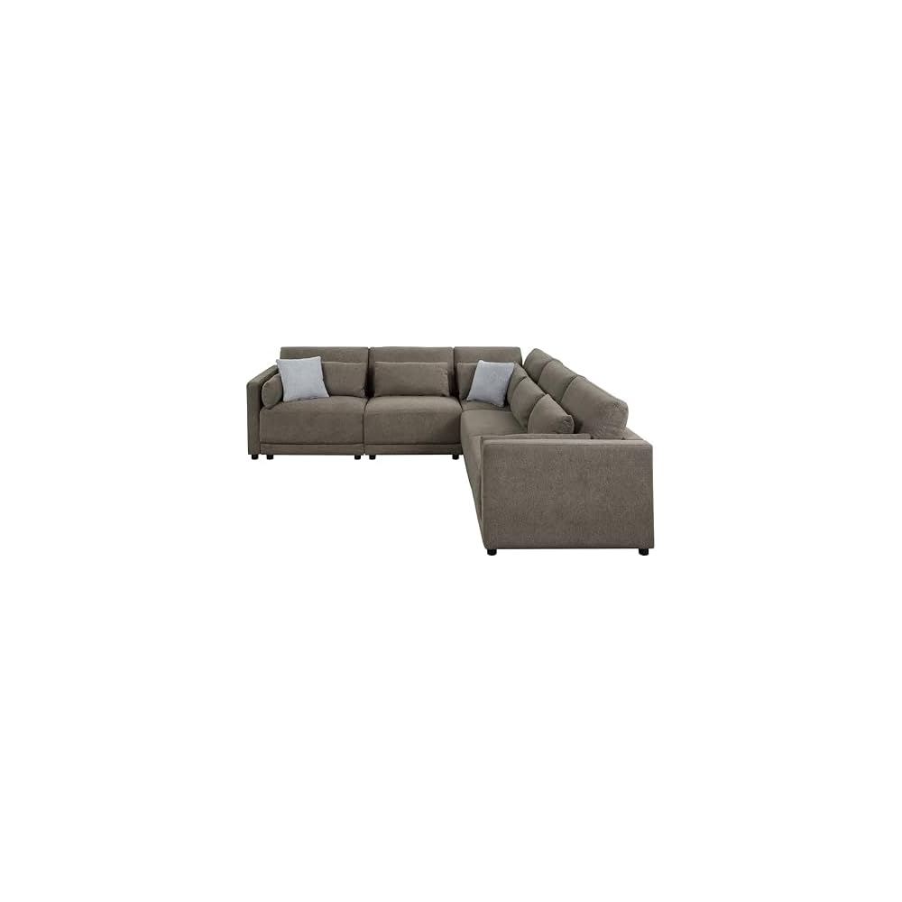 Rylie Modular - Wedge with 3 Pillows in Gray