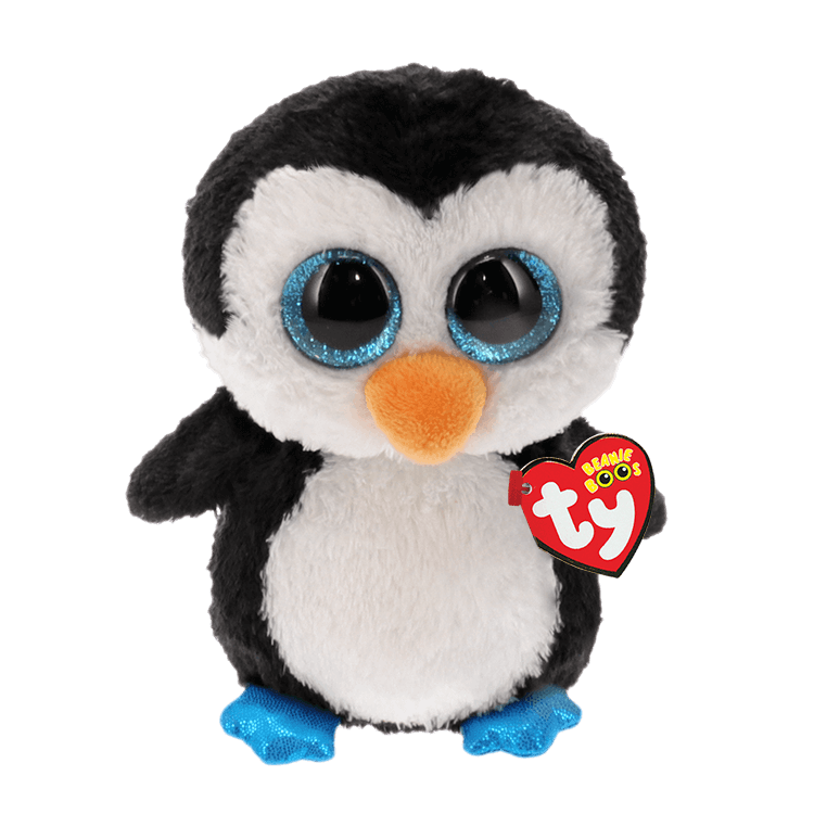 Watschelt Schwarz-Weiß-Pinguin