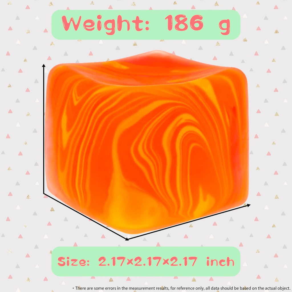 NeeDoh Nice Cube – Solid Squish – Gelb und Orange