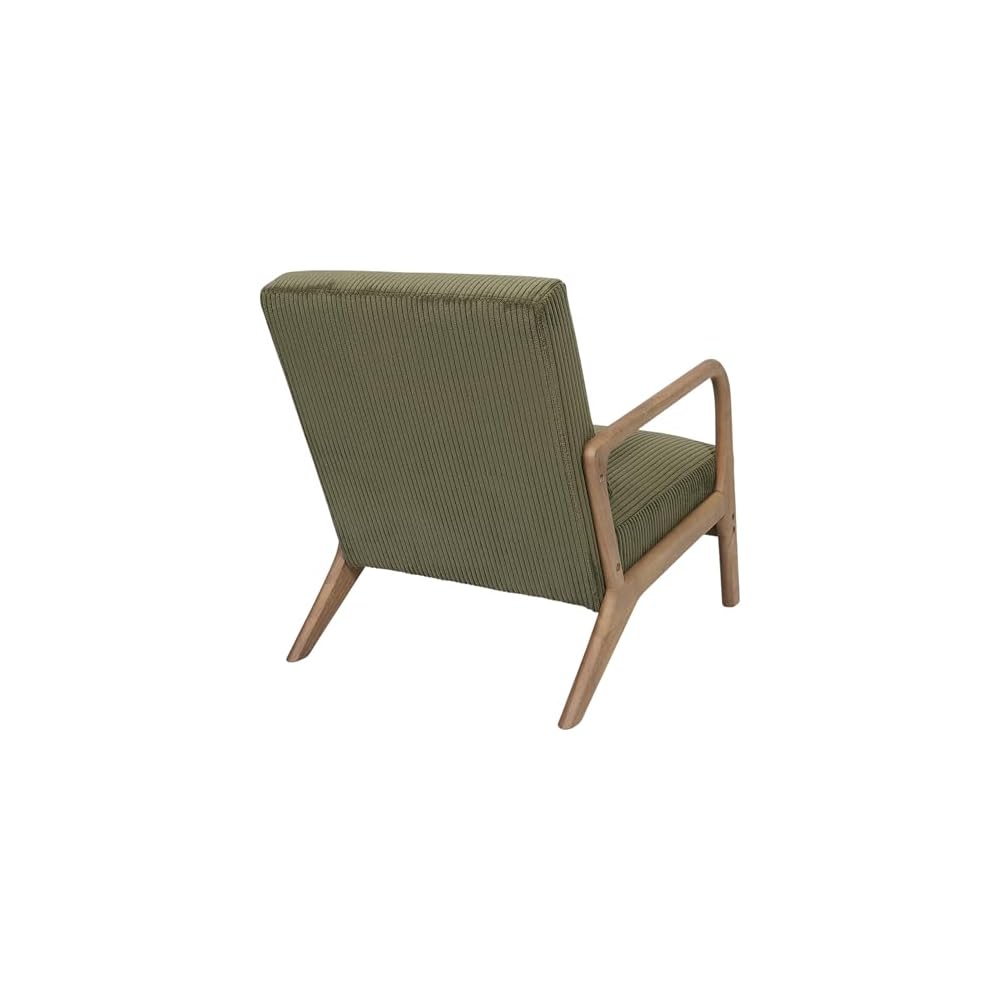 HD0531 Modern Living Room Chair in Green Velvet Ergonomic Design for Optimal Comfort Ideal for Relaxing and Reading 64.5 x 75 x 83 cm Green Colour