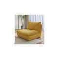 Chairs Mid Century Floor Sofa, Suede/Cat Claw Leather Floor Lounge Chair Lazy Sofa Accent Chair for Living Room Bedroom Salon Office (Color : Yellow)