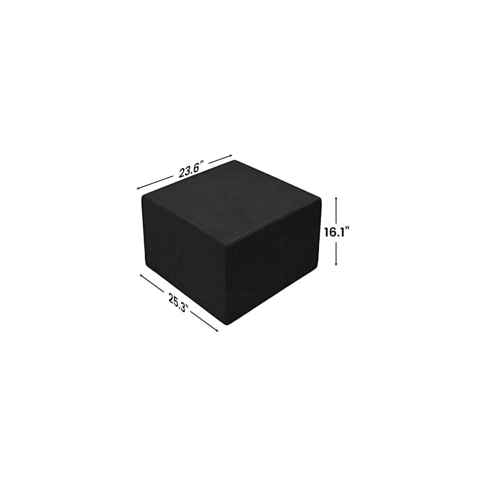 25.28" Boneless Sofa Module Compatible with Cloud Series Oversized Sectionals, No-Armrest Design for Modern Living Rooms & Bedroom