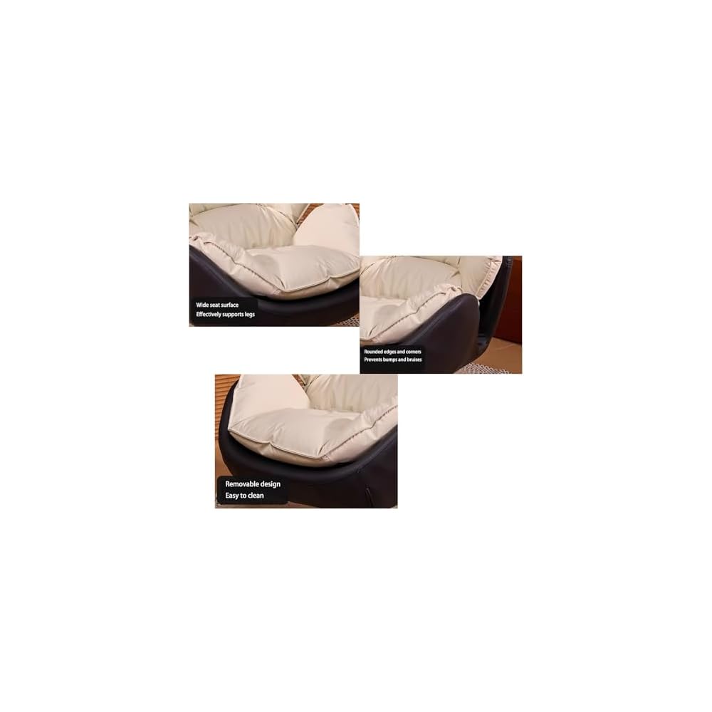 Nordischer Lounge-Sessel, moderner, bequemer Beanbag-Schaukelstuhl, 360° drehbarer Einzelsessel, italienischer Minimalismus, moderner minimalistischer Einzelsessel für Wohnzimmer, Balkon, Schlafzimmer oder Whiskey-Bar