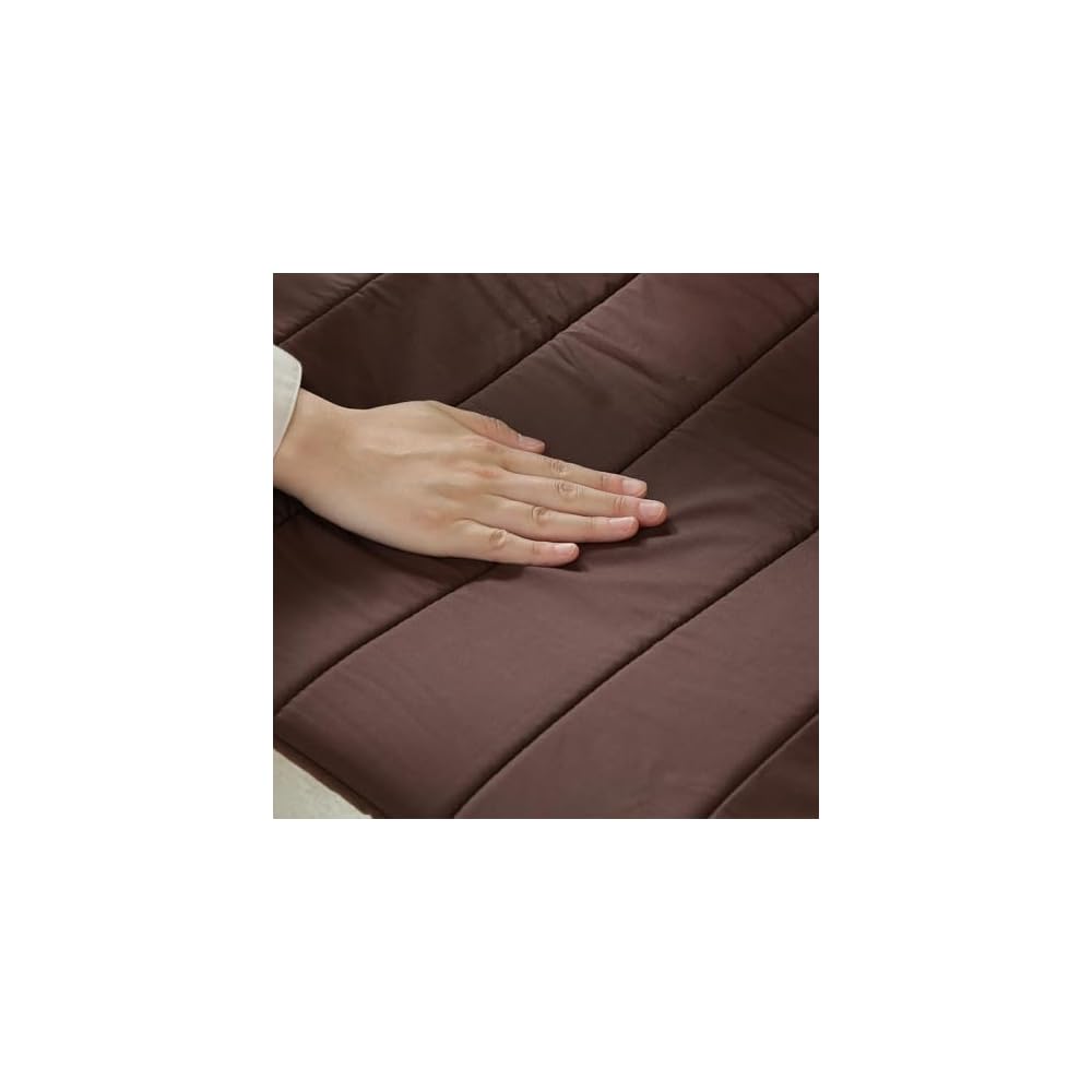 Fuji Boeki 84056 Relaxsessel, Einzelsessel, 1-Sitzer, Breite 59 x Tiefe 77 x Höhe 102 cm, Braun, Schlank