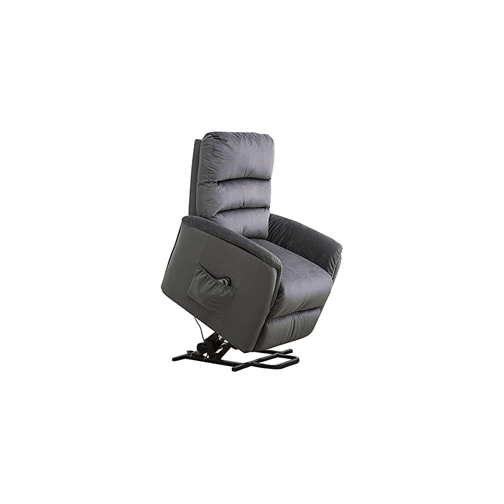 Power Lift Recliner Chair for Elderly Fabric Sofa Living Room Chair Electric Recliner Chairs, Side Pocket, Support 330 Pounds