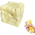 3-Zoll-Käse-Squishy, langsam steigendes sensorisches Zappelspielzeug aus TPR