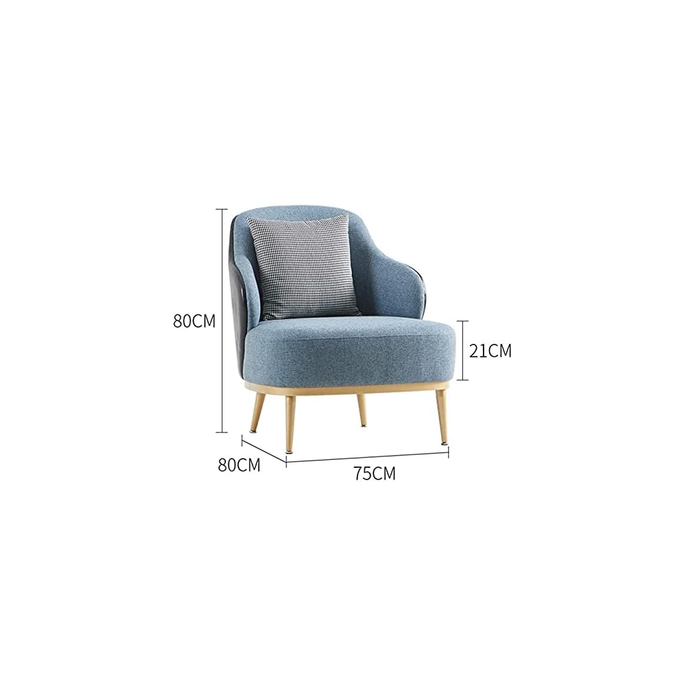 Lounge Chair Modern Nordic Style Sofa Chair Armchair Living Room Chairs Accent Chair Bedroom Chair 807580Cm/31.4×29.5×31.4Inch