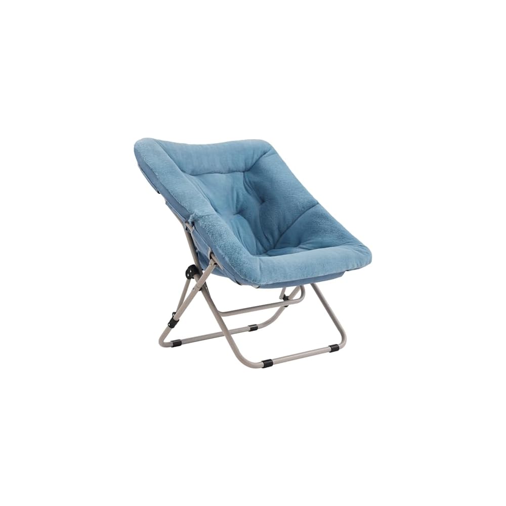 Comfy Folding Saucer Chair for Adults, Moon Chair, Pink