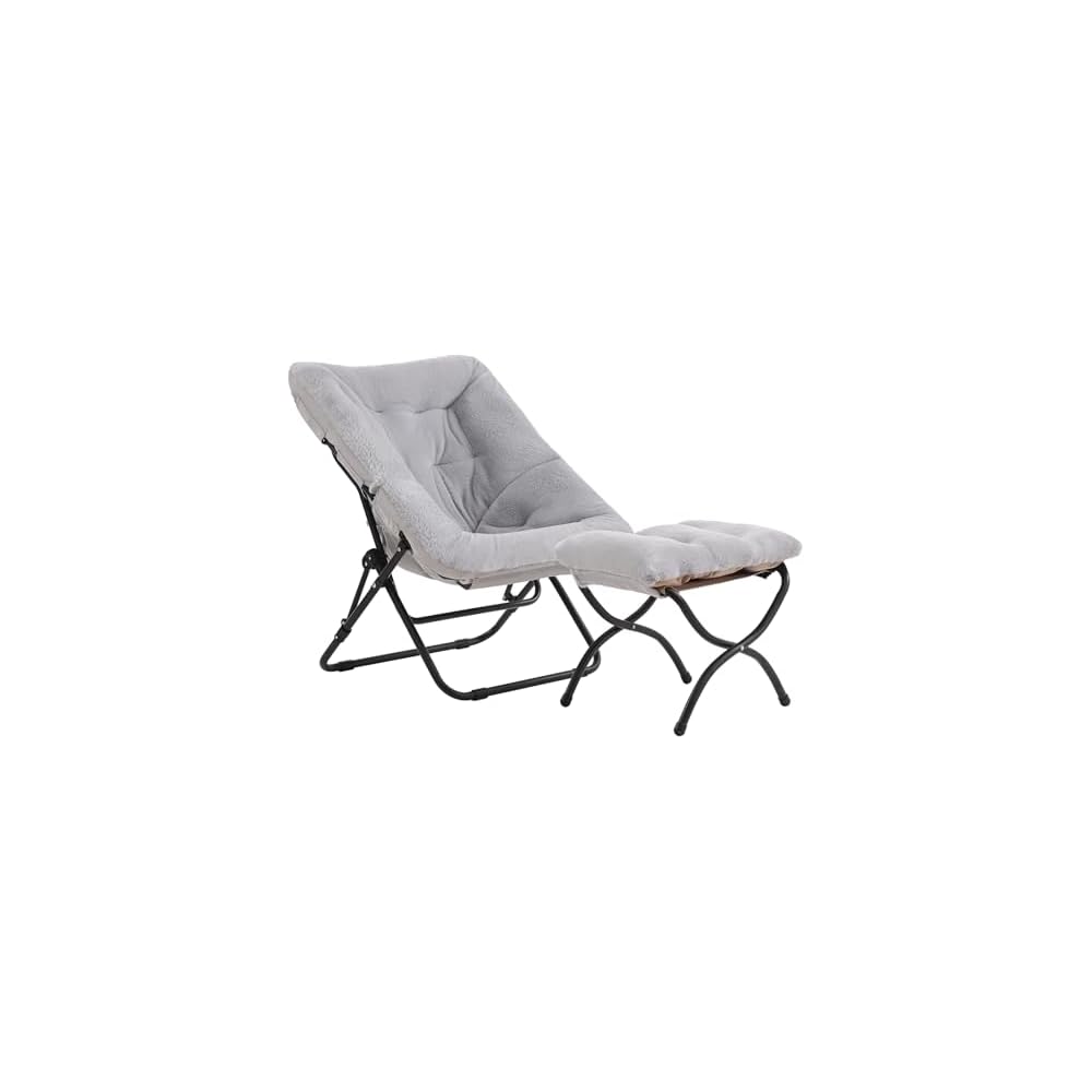 Comfy Folding Saucer Chair for Adults, Moon Chair, Pink