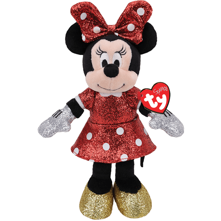 Minnie Mouse Roter Glitzer