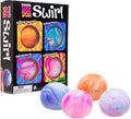 Schylling NeeDoh Teenie Swirl 4er-Pack – sensorisches Quetschspielzeug – 1,5″ im Durchmesser – Farben können variieren