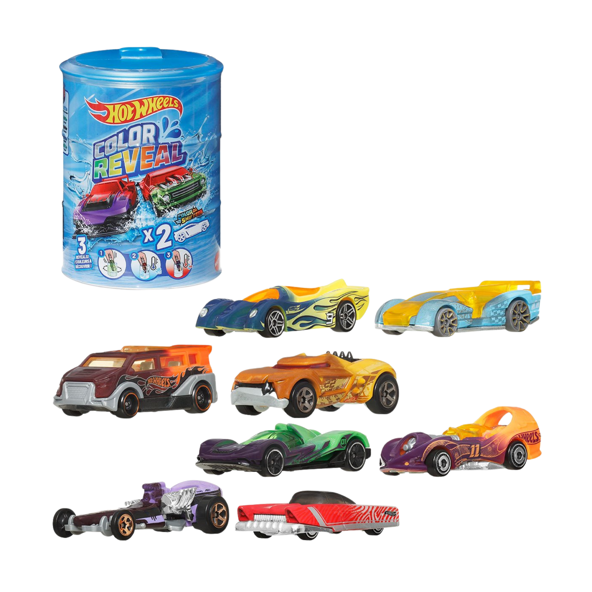 Hot Wheels Color Reveal Vehicle 2er-Pack Mystery Cars-Set