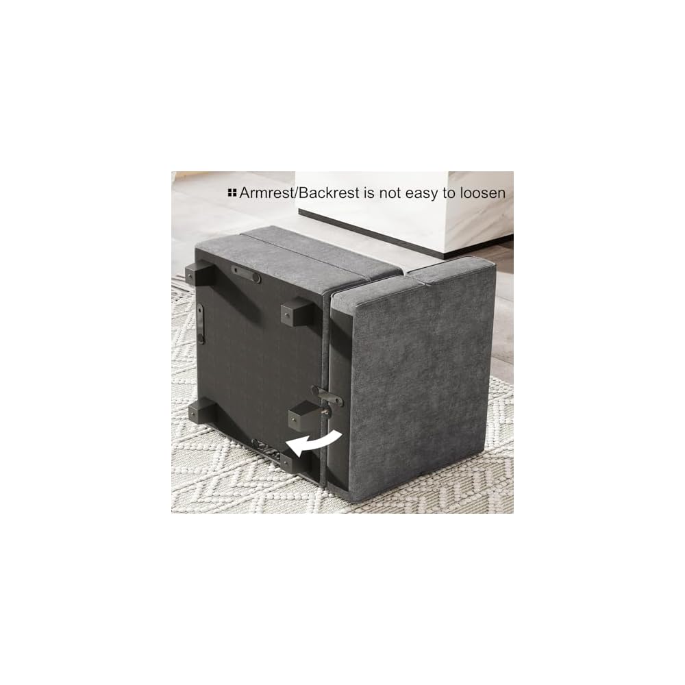 Terry modulares Ecksofa, Mittelteil, freie Konfiguration, dunkelgrau