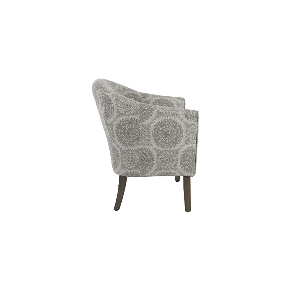 Loungesessel – Graues Medaillon-Muster