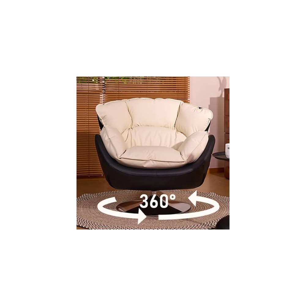 Nordischer Lounge-Sessel, moderner, bequemer Beanbag-Schaukelstuhl, 360° drehbarer Einzelsessel, italienischer Minimalismus, moderner minimalistischer Einzelsessel für Wohnzimmer, Balkon, Schlafzimmer oder Whiskey-Bar
