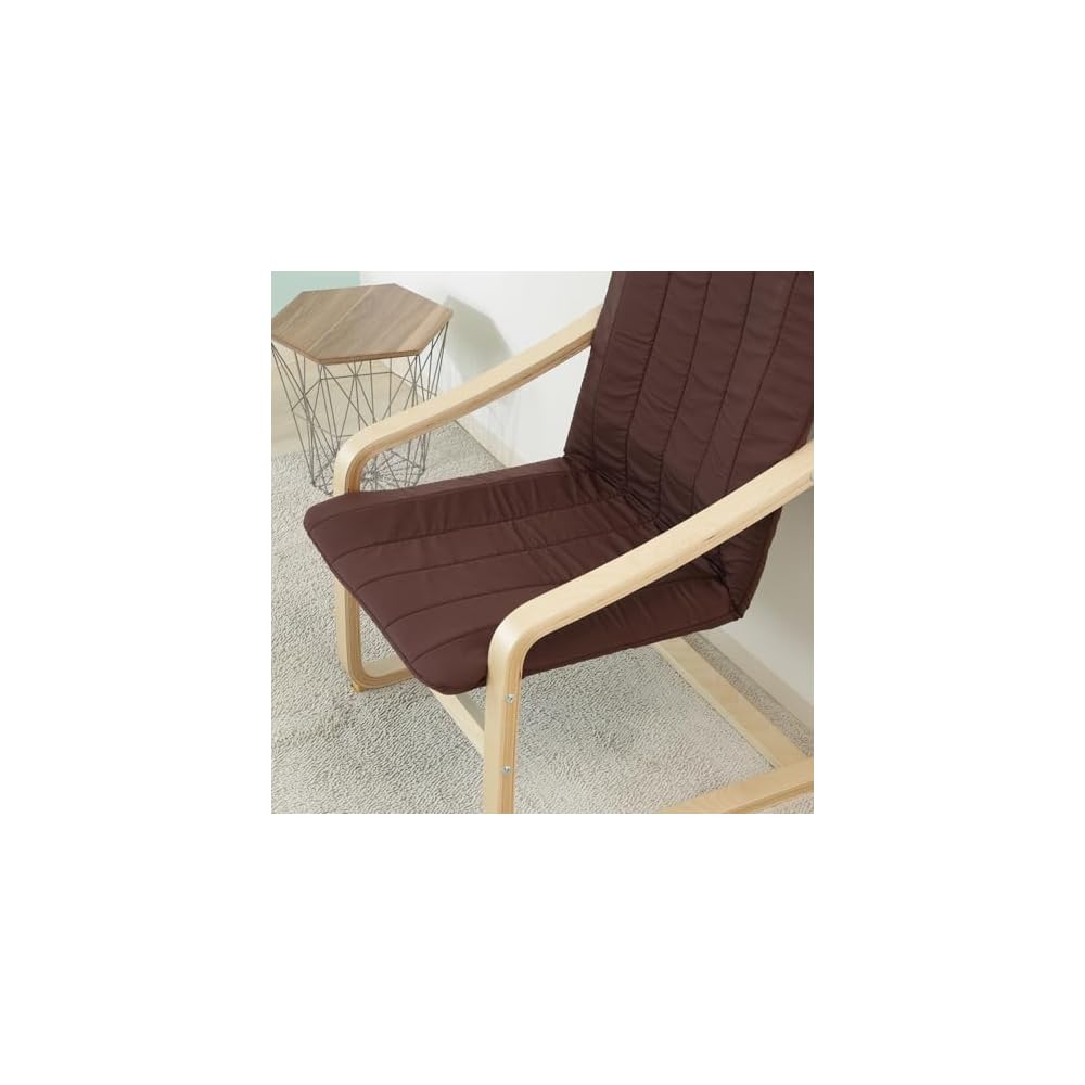 Fuji Boeki 84056 Relaxsessel, Einzelsessel, 1-Sitzer, Breite 59 x Tiefe 77 x Höhe 102 cm, Braun, Schlank
