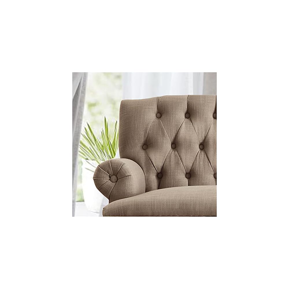 Celino Loveseat Sofa for Living Room - Couch in a Box, Linen, Brown