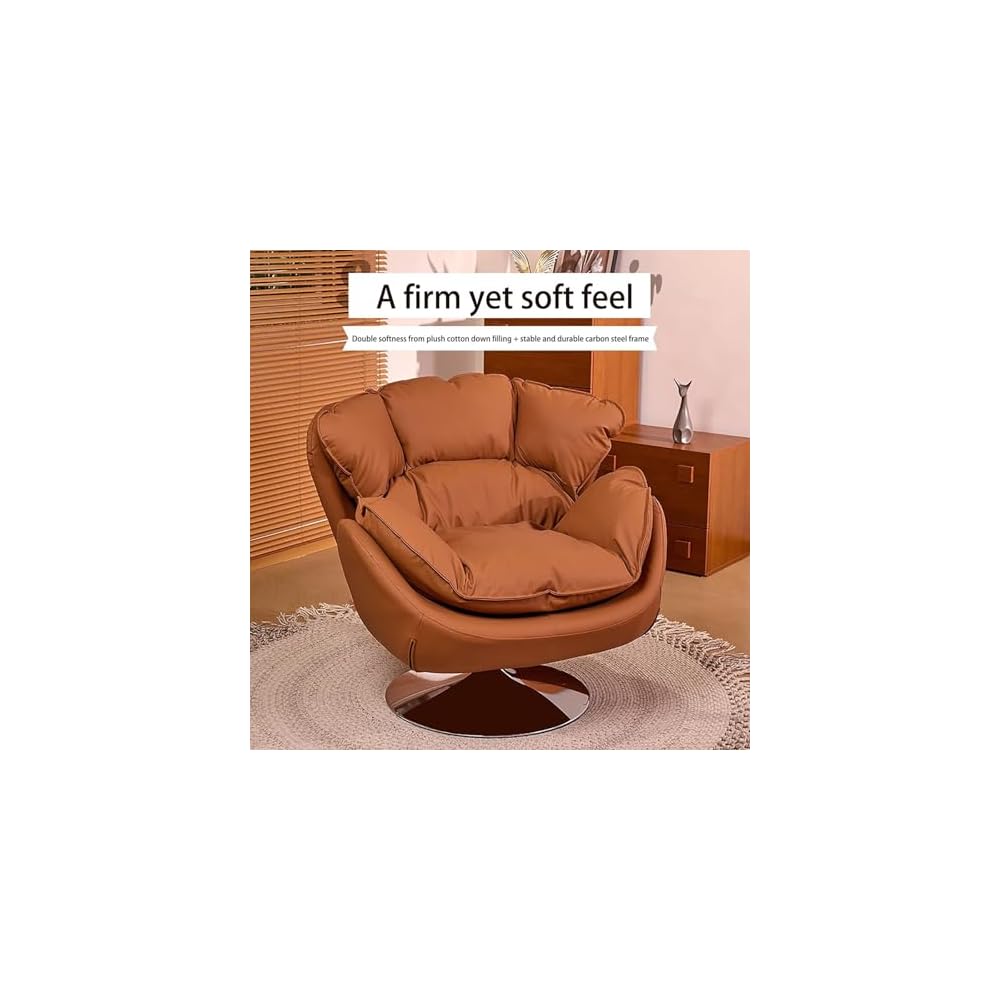 Nordischer Lounge-Sessel, moderner, bequemer Beanbag-Schaukelstuhl, 360° drehbarer Einzelsessel, italienischer Minimalismus, moderner minimalistischer Einzelsessel für Wohnzimmer, Balkon, Schlafzimmer oder Whiskey-Bar