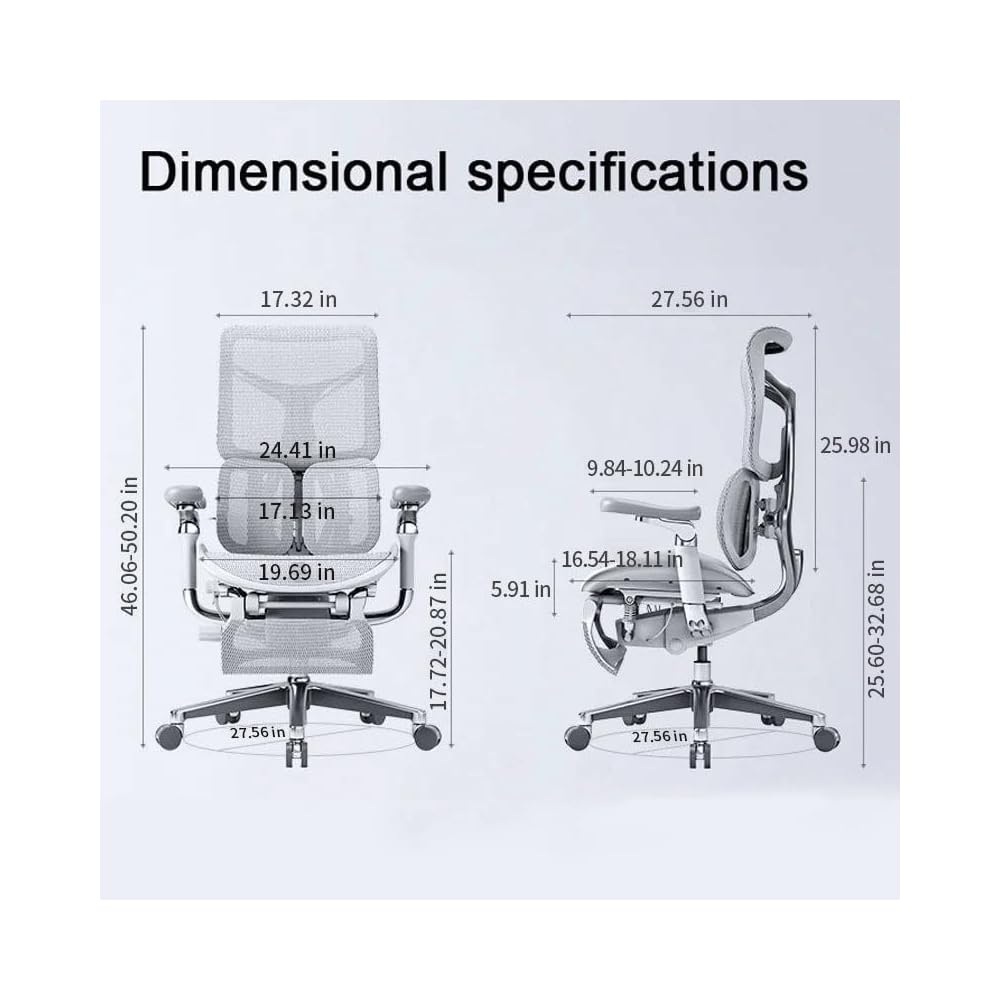 Ergonomic Chair Net, Executive Home Office, with Waist Support, Backrest(E)