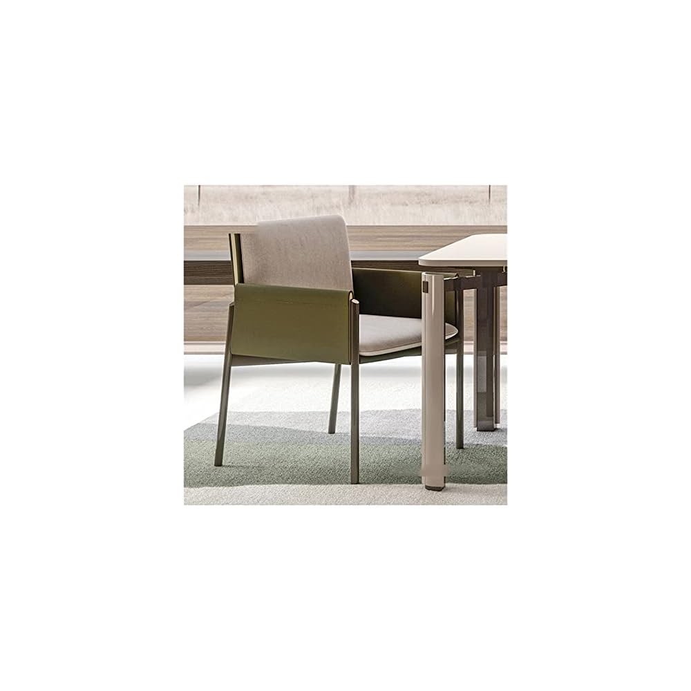 Adjustable Office Computer Chair with Armrest Leather Back Living Room Chairs Sofa Armchairs Dining Chair Home Furniture(Green)