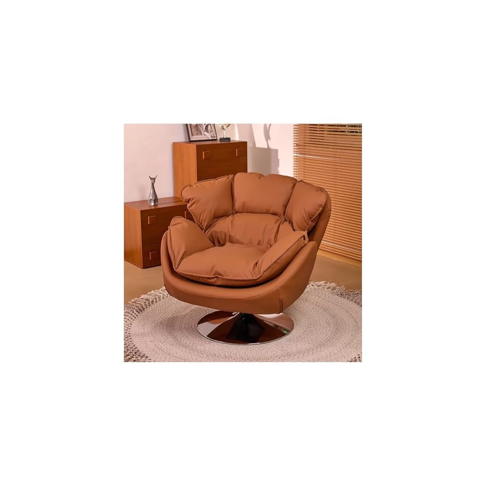 Nordischer Lounge-Sessel, moderner, bequemer Beanbag-Schaukelstuhl, 360° drehbarer Einzelsessel, italienischer Minimalismus, moderner minimalistischer Einzelsessel für Wohnzimmer, Balkon, Schlafzimmer oder Whiskey-Bar
