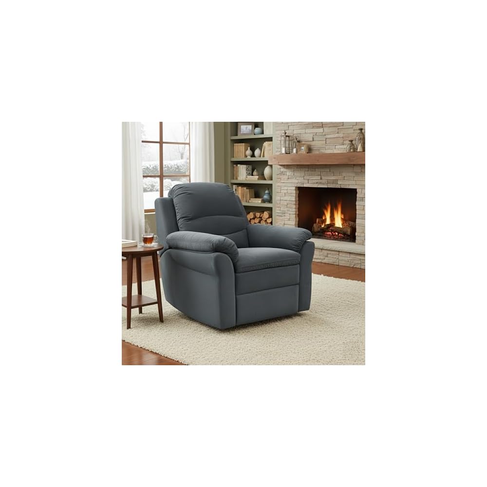 Felix Collection Moderner elektrischer Relaxsessel mit USB-Ladeanschluss und sanfter Lendenwirbel-Massagefunktion für Wohnzimmer, Heimkino oder Schlafzimmer, Lohbraun