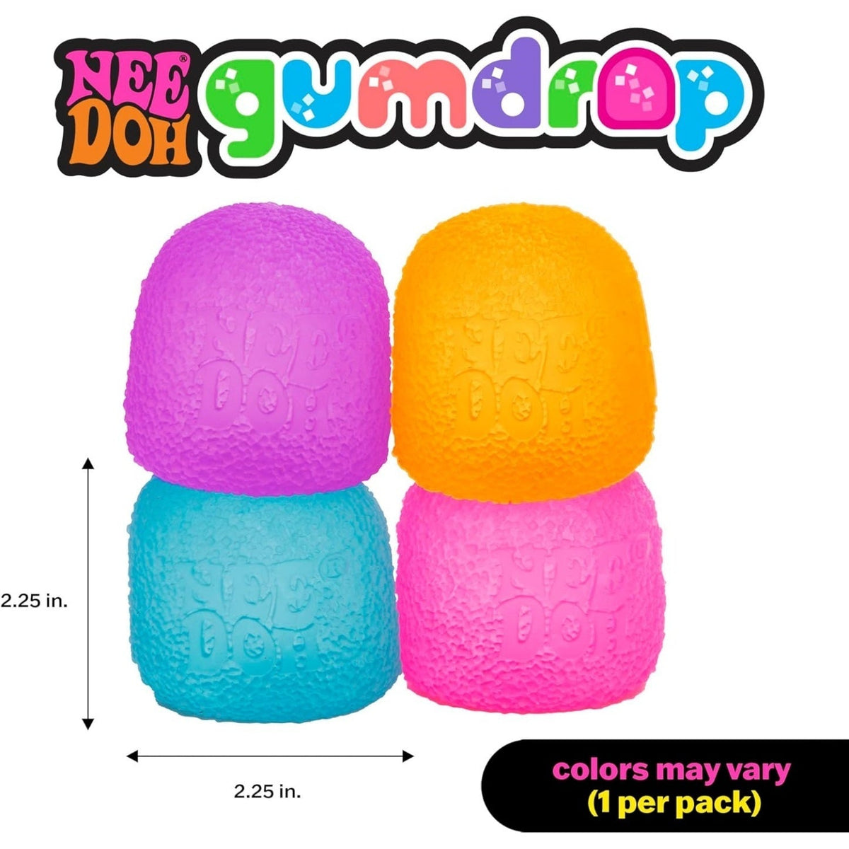 NeeDoh Gumdrop – Strukturiertes sensorisches Spielzeug – 2,5 Zoll