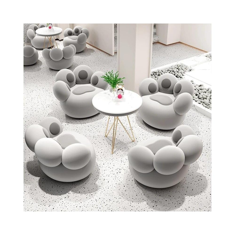 Moderner Loungesessel im nordischen Stil – Elegantes, komfortables Wohnzimmermöbel Grau/Grau