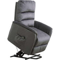 Elektrischer Aufstehsessel für Senioren, Stoffsofa, Wohnzimmersessel, elektrischer Relaxsessel mit Seitentasche, belastbar bis 150 kg