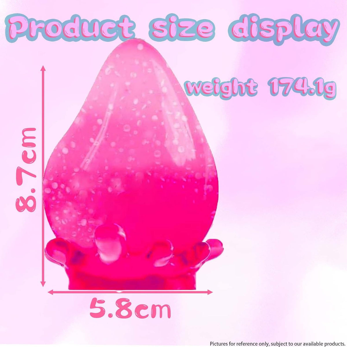 Dream 2er-Pack Squishy-Stressabbaubälle – sensorisches Zappelspielzeug aus Silikon für Kinder und Erwachsene (blau und rosa)
