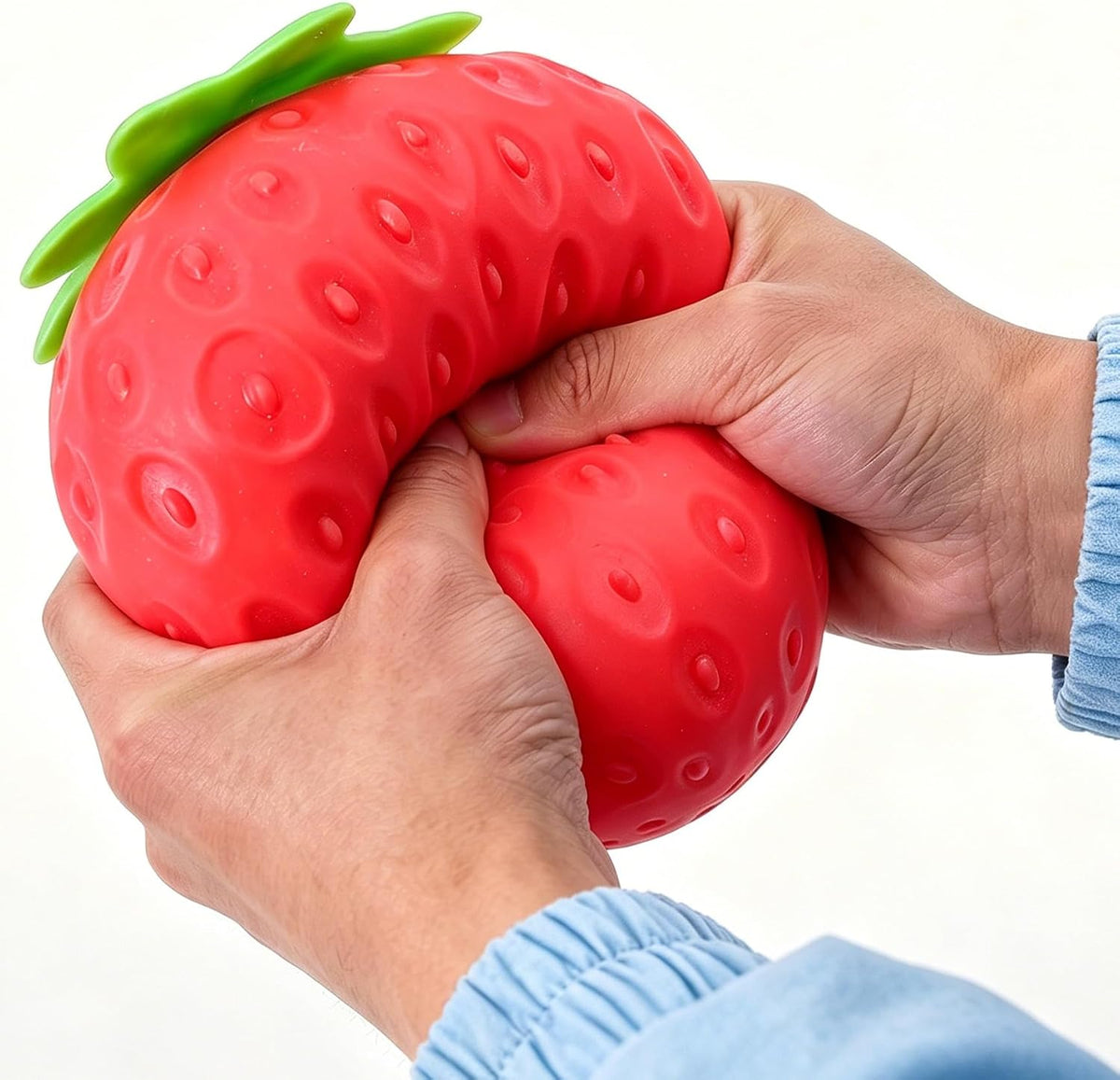Langsam aufsteigendes Squishy-Spielzeug zum Stressabbau, Erdbeere, 11,4 cm