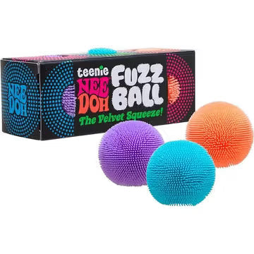 Nee Doh Fuzz Ball Teenie 1,5 Zoll Squish Ball Zappelspielzeug – 3er-Set