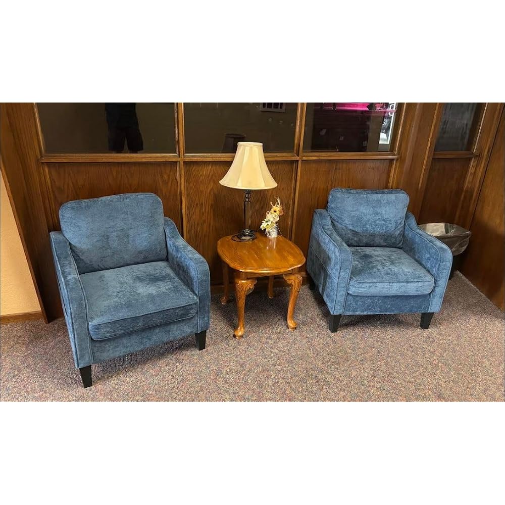Akzentstuhl für das Wohnzimmer, Mid-Century moderner Lesesessel für das Schlafzimmer, gepolsterter Armlehnstuhl mit Seitentaschen, bequemer Einzelsessel für Büro, Wohnung, kleines Zimmer, Hellbraun