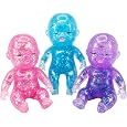 Natasha Baby Squishy Transparent Glitzer Maltose Sensorisches Zappelspielzeug 3 Stück