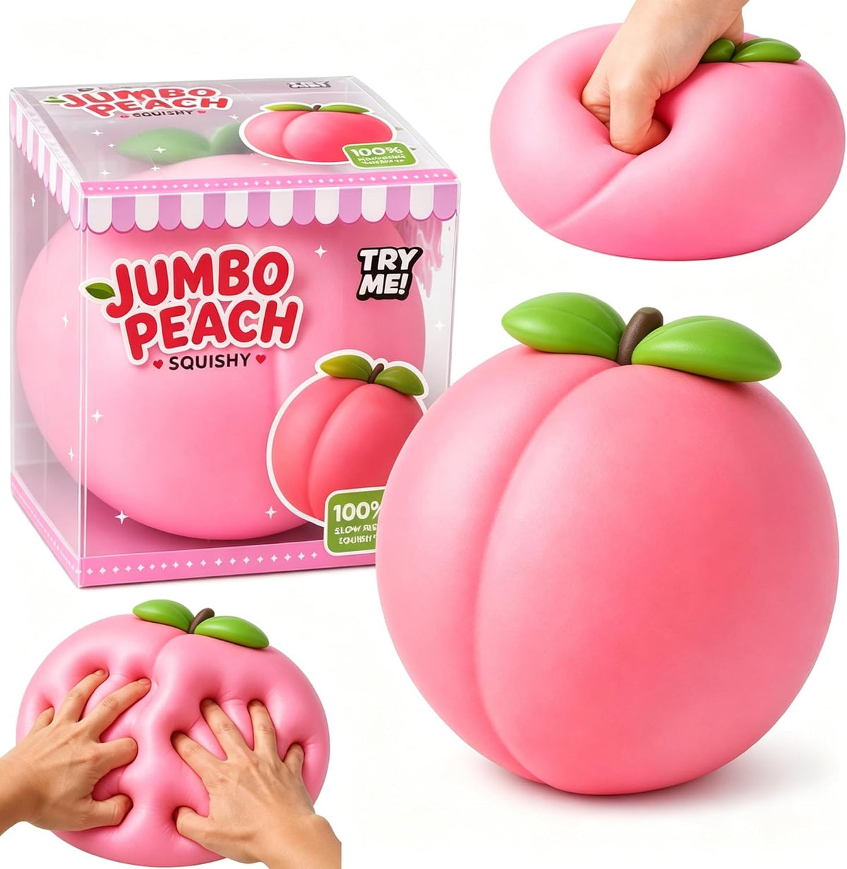 Jumbo Peach Squishy Sensorisches Zappelspielzeug