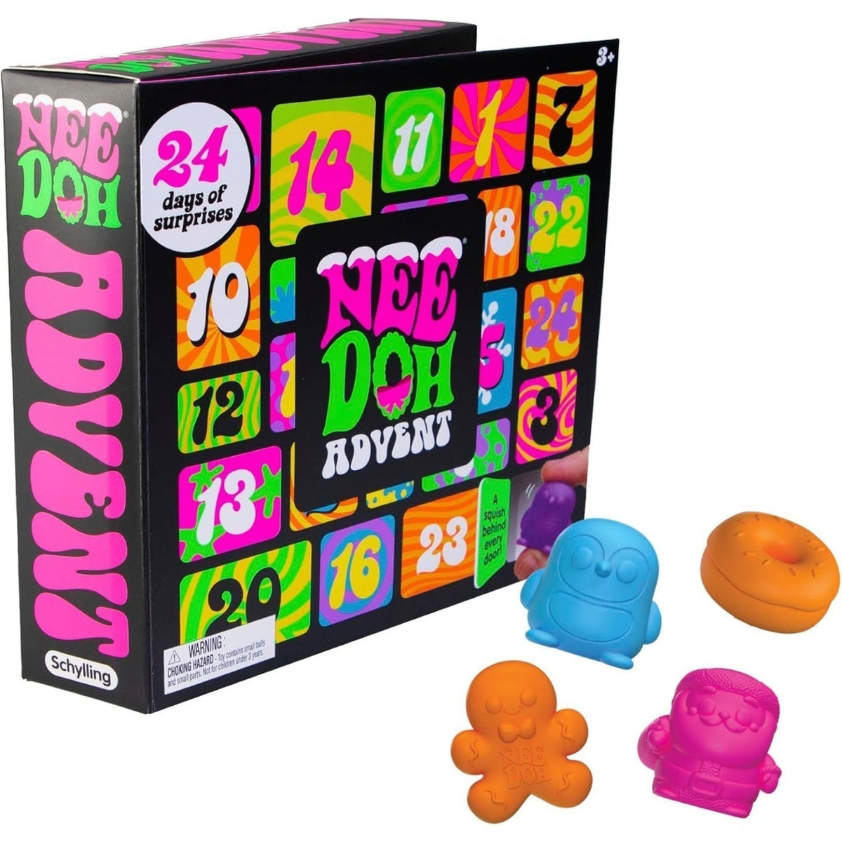NeeDoh Squishmas Adventskalender – 24 Minispielzeuge