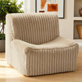 32'' Armless Accent Chair, Boneless Space-Saving Reading Chair
