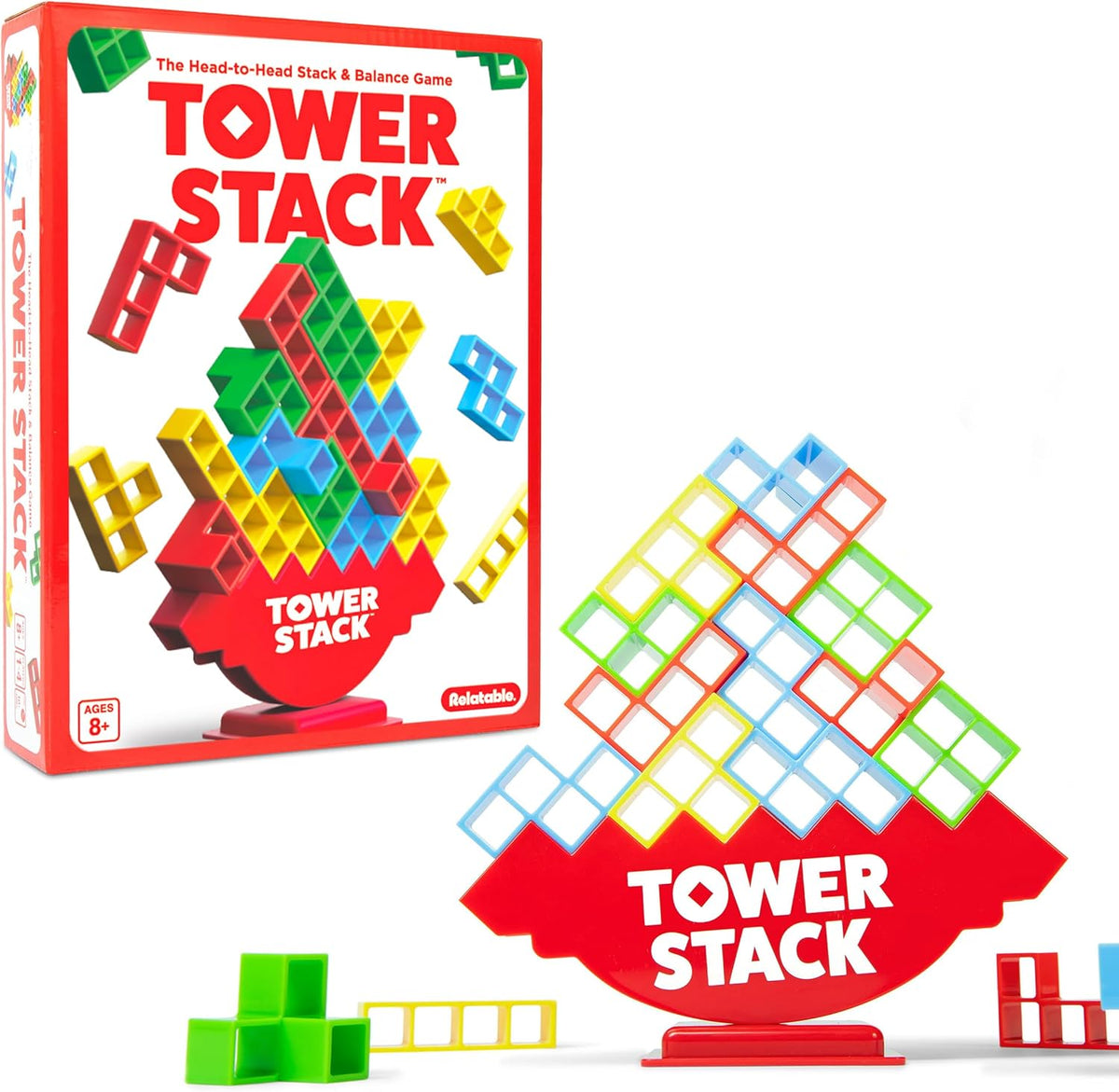 Zuordenbares Tower Stack-Familienbau- und Stapelspiel