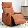 Swivel Rocker Recliner Chair, 360° Swivel Recliner with Heat and Massage, Rocker Recliner Nursery Glider Chair with Side Pockets for Living Room