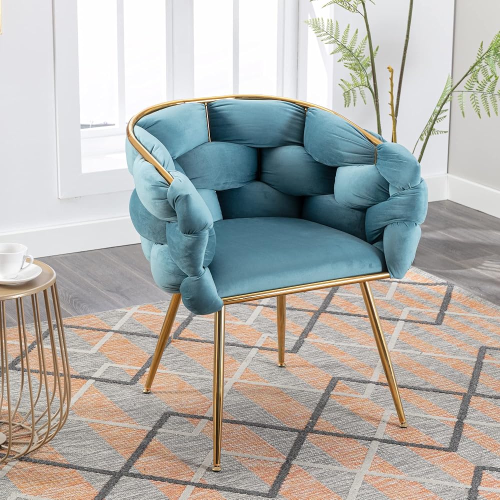 Luxury Couch Accent Chair, One Size, Blue
