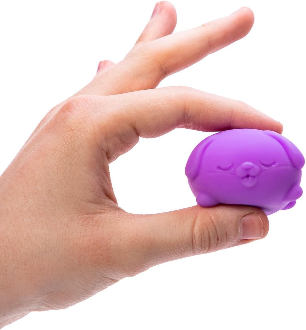 Schylling NeeDoh Teenie Funky Pups – sensorisches Quetschspielzeug – enthält 3 Mini-Groovy-Globs – 3,8 cm breit – Farbe kann variieren (1 Stück)