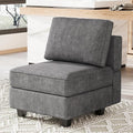 Terry modulares Ecksofa, Mittelteil, freie Konfiguration, dunkelgrau