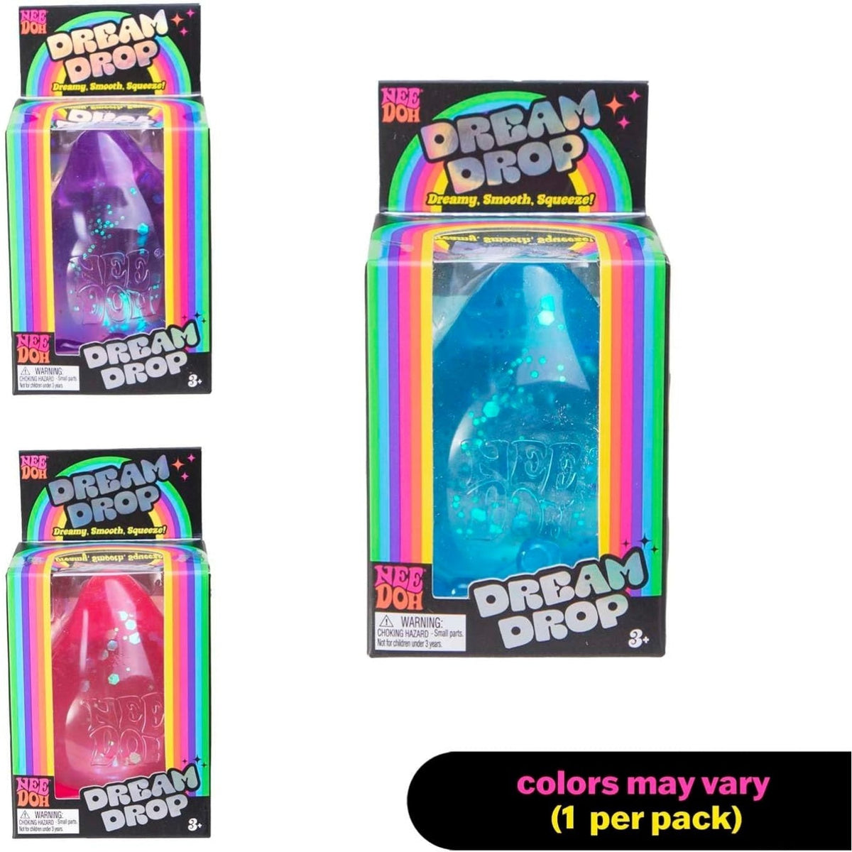 NeeDoh Dream Drop – Smooth Squeeze – 3er-Pack