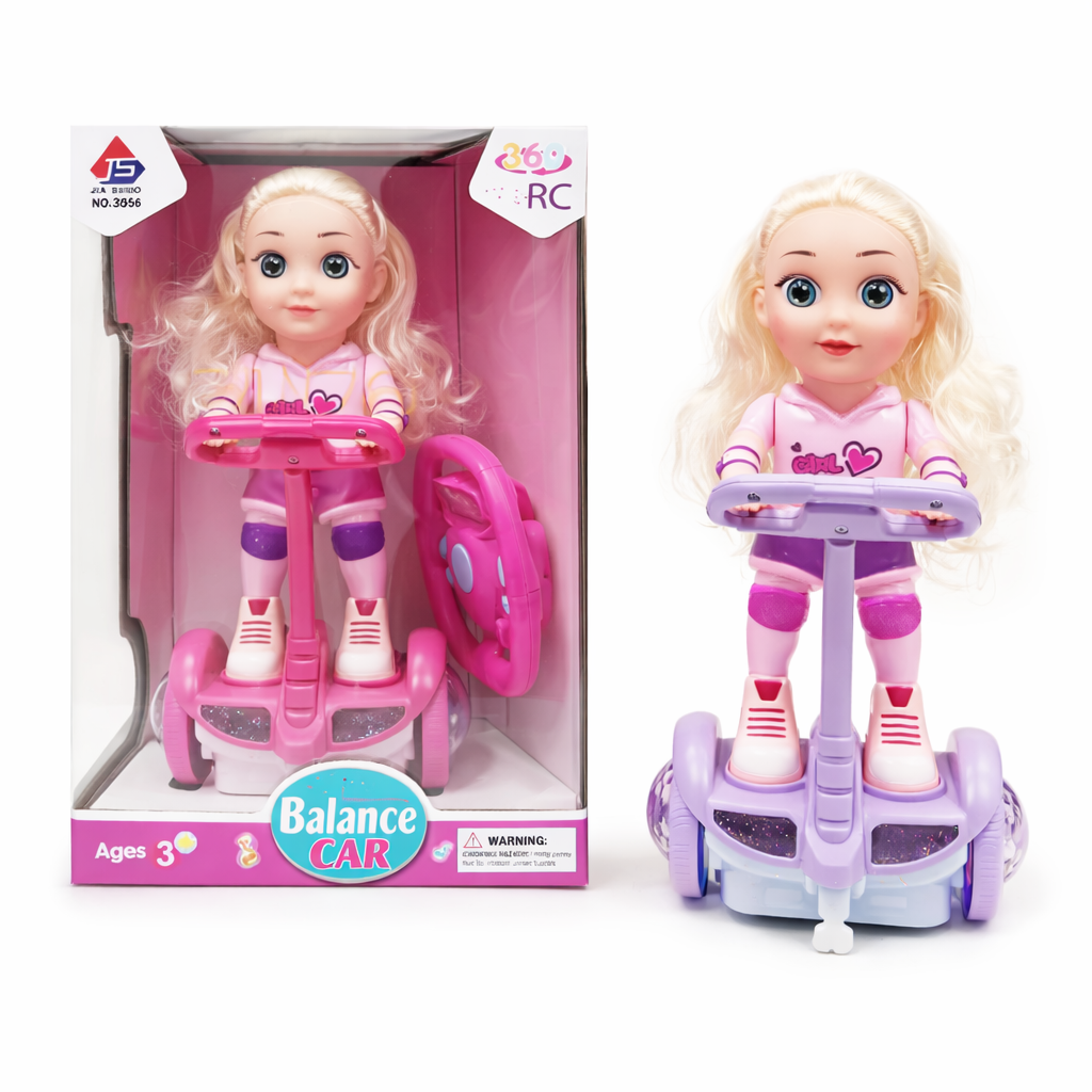 Baby 360 RC Balance Auto Blonde Puppe Fernbedienung Spielzeug